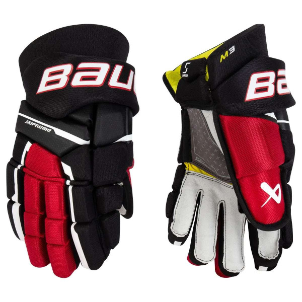 Перчатки BAUER SUPREME M3 INT (BLK/RED 13")
